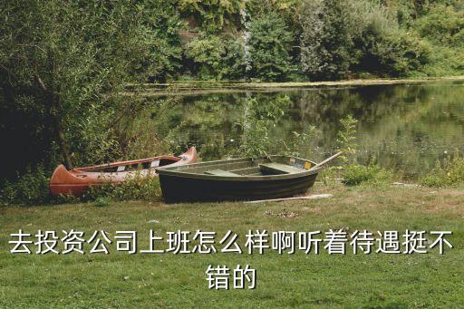 在投資上班怎么樣啊，去投資公司上班怎么樣啊聽著待遇挺不錯的