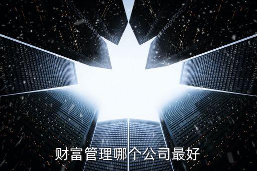 渤海匯金資管怎么樣，財富管理哪個公司最好