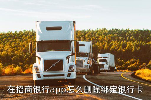 招行app怎么刪除銀行卡，招行手機銀行的大眾版怎么刪除老卡號