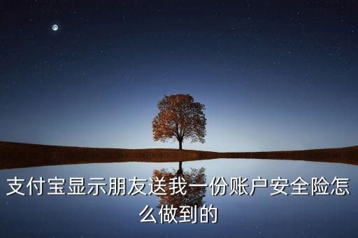 賬戶安全險怎么贈送，支付寶搶的保險怎么贈送好友