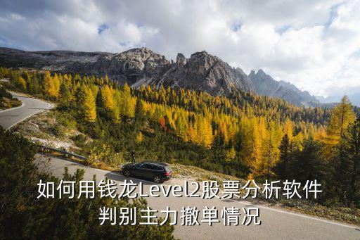 如何用錢龍Level2股票分析軟件判別主力撤單情況