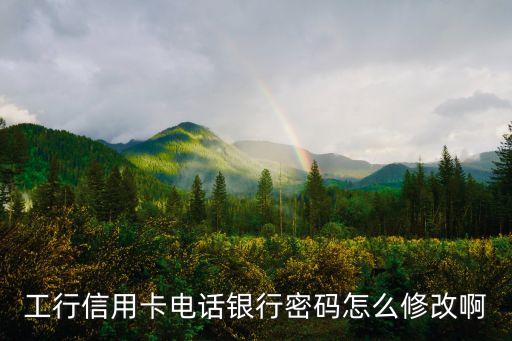 工行信用卡電話(huà)銀行密碼怎么修改啊