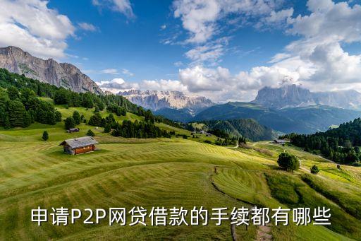 申請(qǐng)P2P網(wǎng)貸借款的手續(xù)都有哪些
