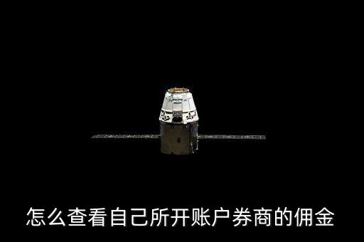 東莞證券怎么查傭金是多少，怎么查看自己所開賬戶券商的傭金