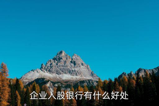 企業(yè)入股銀行有什么好處