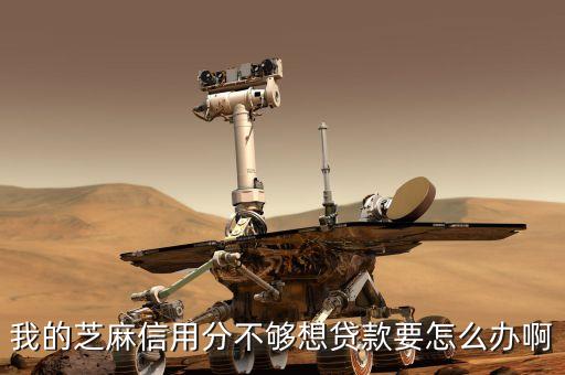 我的芝麻信用分不夠想貸款要怎么辦啊
