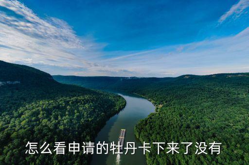 怎么看申請的牡丹卡下來了沒有