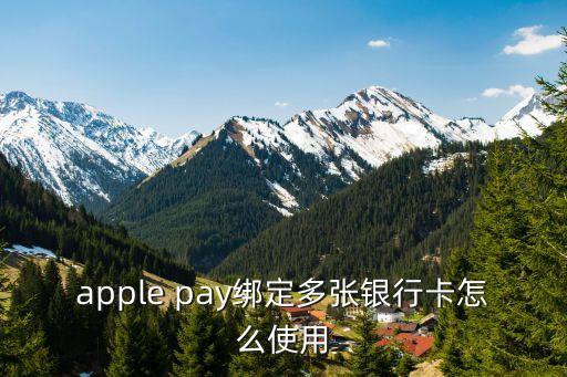 apple pay綁定多張銀行卡怎么使用