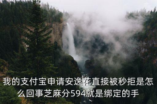 安逸花怎么申請失敗，我的支付寶申請安逸花直接被秒拒是怎么回事芝麻分594就是綁定的手