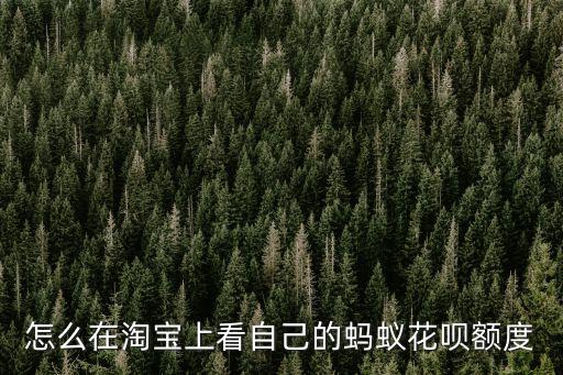 怎么查淘寶花唄額度嗎，花唄怎么看額度