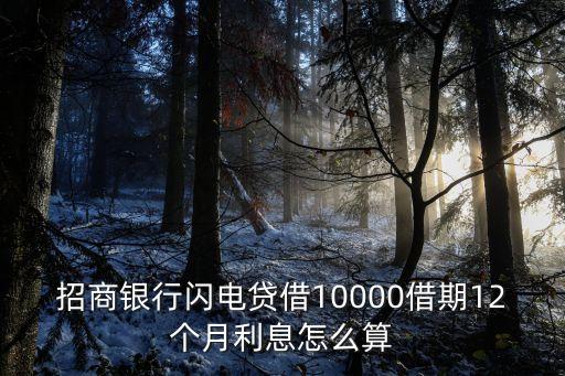 招行閃電貸利息怎么樣，招商閃電貸936分24期42000元怎么算