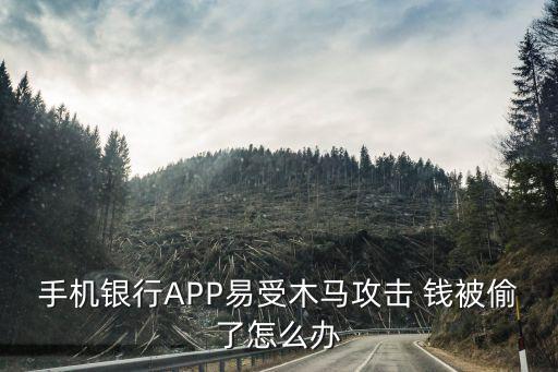手機(jī)銀行APP易受木馬攻擊 錢被偷了怎么辦