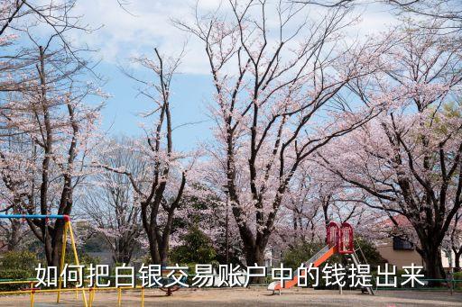 如何把白銀交易賬戶中的錢提出來