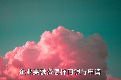 怎么申請融資，麻煩大家說說怎樣取得融資求介紹
