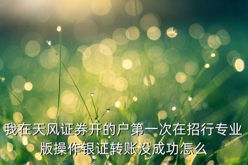 新版招行怎么銀證，新時(shí)代網(wǎng)上的銀證轉(zhuǎn)賬在哪
