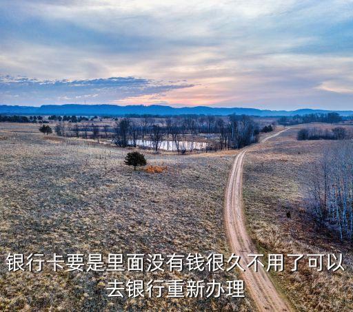 銀行卡要是里面沒有錢很久不用了可以去銀行重新辦理