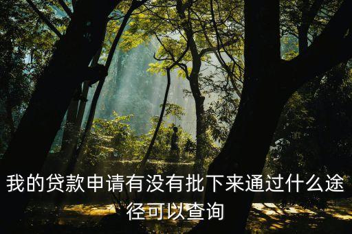 怎么查銀行貸款批沒批，如何查詢銀行批貸