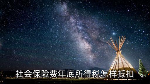 社會(huì)保險(xiǎn)費(fèi)年底所得稅怎樣抵扣