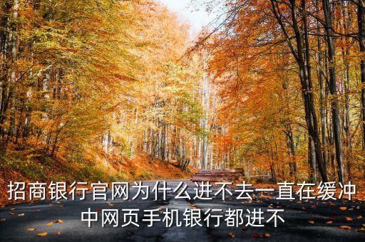 招行網(wǎng)頁(yè)登錄不了怎么辦，招商銀行官網(wǎng)為什么進(jìn)不去一直在緩沖中網(wǎng)頁(yè)手機(jī)銀行都進(jìn)不