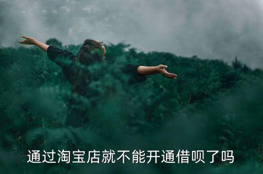 淘寶賣家螞蟻借唄怎么開通不了，通過淘寶店就不能開通借唄了嗎
