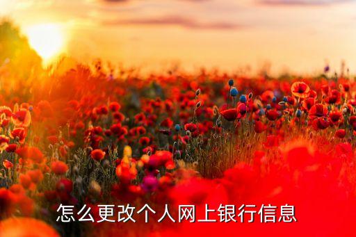 怎么更改個(gè)人網(wǎng)上銀行信息