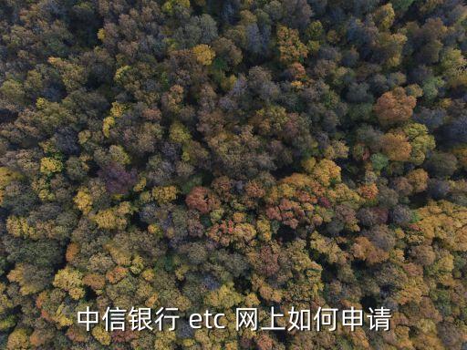 長(zhǎng)沙中信etc怎么辦理嗎，中信銀行 etc 網(wǎng)上如何申請(qǐng)