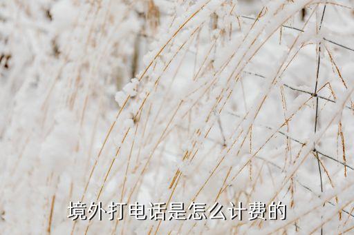 撥打境外電話怎么收費，打國外座機費用怎么算