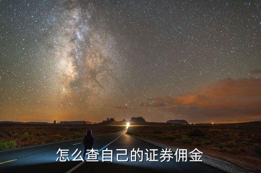 怎么查自己的證券傭金