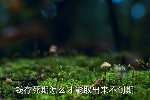 錢存死期怎么才能取出來不到期