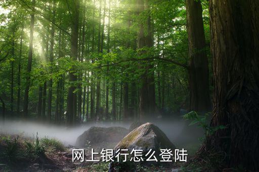 網(wǎng)上銀行怎么登陸