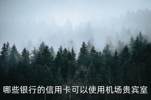 哪些銀行的信用卡可以使用機場貴賓室
