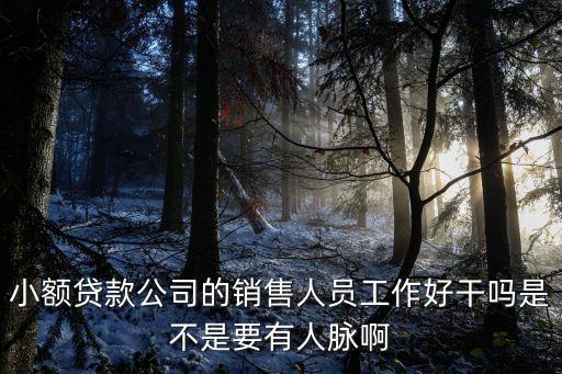 干貸款銷售怎么樣，現(xiàn)在貸款業(yè)務(wù)員好做嗎