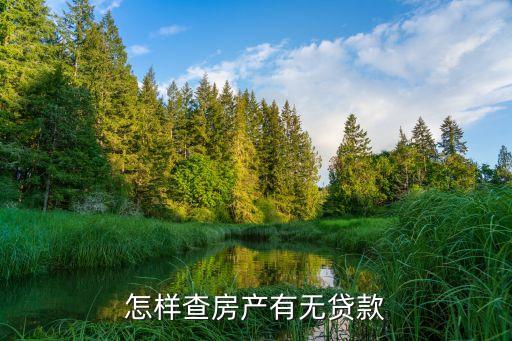 房子是否有貸款怎么查詢，怎樣查是否有房貸