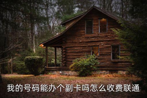 主卡轉(zhuǎn)副卡怎么收費嗎，我的號碼能辦個副卡嗎怎么收費聯(lián)通