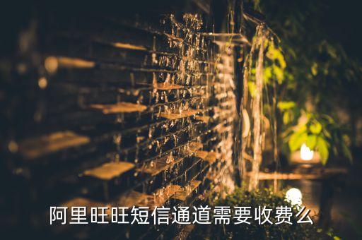 阿里旺旺短信通道需要收費(fèi)么