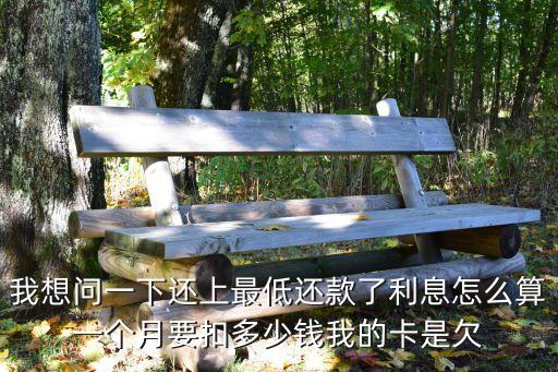 最低還款一個(gè)月利息怎么算的，我想問一下還上最低還款了利息怎么算一個(gè)月要扣多少錢我的卡是欠