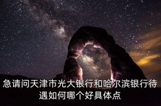 急請問天津市光大銀行和哈爾濱銀行待遇如何哪個好具體點(diǎn)