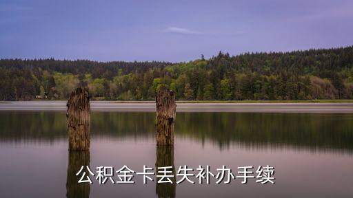 公積金卡丟失補辦手續(xù)
