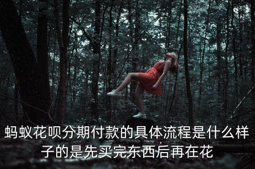 花唄分期怎么才能用，螞蟻花唄分期付款的具體流程是什么樣子的是先買完東西后再在花