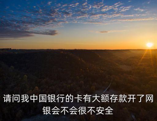 請(qǐng)問我中國銀行的卡有大額存款開了網(wǎng)銀會(huì)不會(huì)很不安全