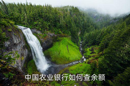 中國農(nóng)行余額怎么查詢，農(nóng)業(yè)銀行卡查余額怎么