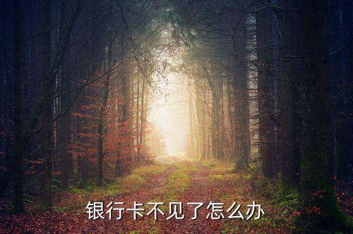 儲(chǔ)蓄卡不見了怎么辦，銀行卡丟失了怎么辦