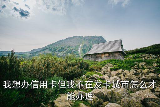 快遞沒有地方怎么辦理信用卡，我想辦信用卡但我不在發(fā)卡城市怎么才能辦理