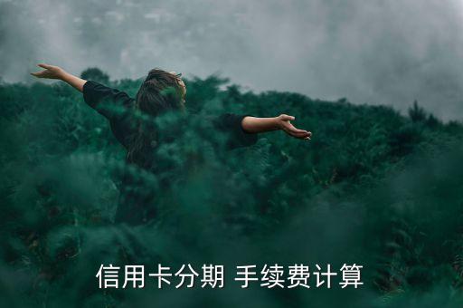 信用卡分期 手續(xù)費(fèi)計(jì)算