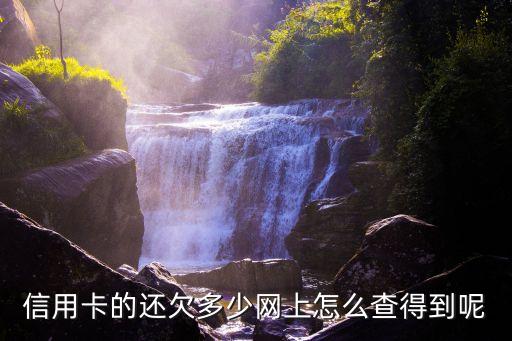 信用卡怎么查欠費(fèi)多少錢，信用卡的還欠多少網(wǎng)上怎么查得到呢