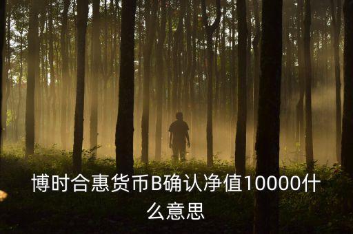 博時合惠貨幣b怎么算的，tanatanb怎么計算