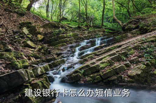 建行卡辦信息怎么辦理，怎樣辦理建設銀行的短信通知