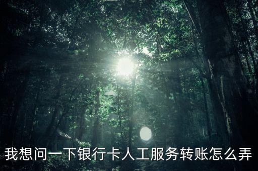 怎么用銀行客服轉(zhuǎn)賬，我想問一下銀行卡人工服務(wù)轉(zhuǎn)賬怎么弄