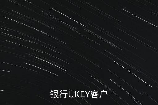 銀行UKEY客戶