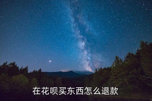 在花唄買東西怎么退款